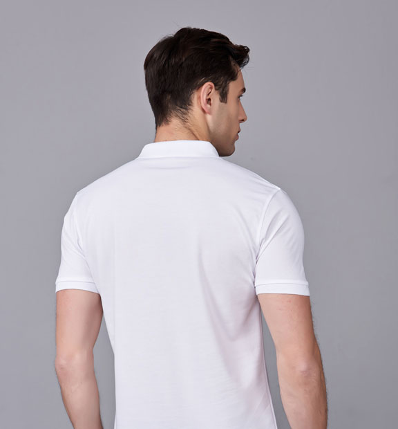 夏季男女同款白色纯棉短袖T恤衫-MAD506bs