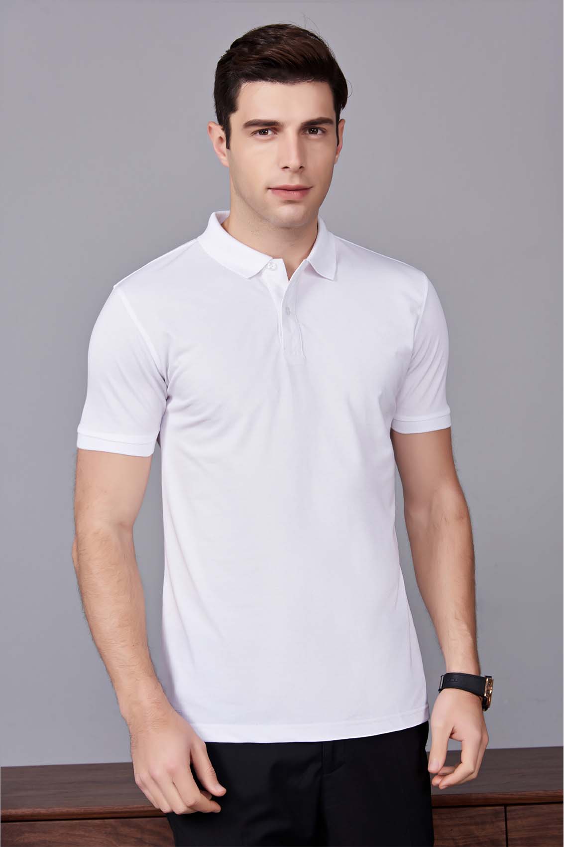 夏季男女同款白色短袖T恤衫-MAD506bs